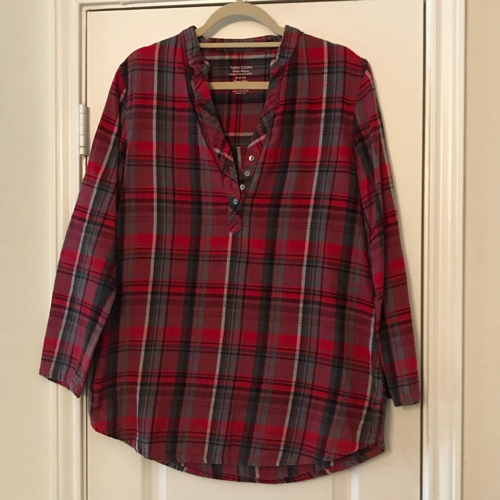 Plaid blouse
